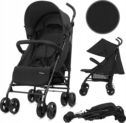 Attēls no Wózek Kidwell KIDWELL WÓZEK PARASOLKA QUGAR BLACK 5901130105212