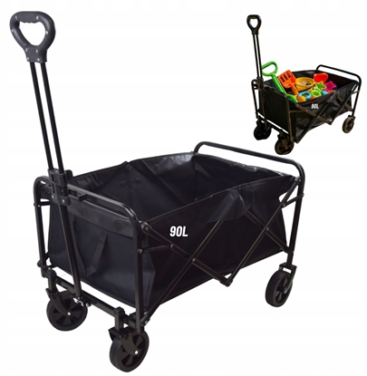 Изображение WÓZEK TRANSPORTOWY OGRODOWY SKADANY 90L