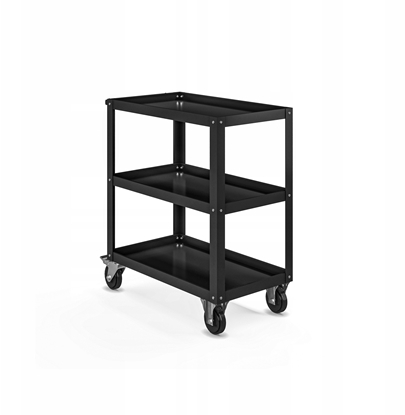 Изображение Wózek warsztatowy HUGO, 700 x 816 x 400 mm, All Black: czarny