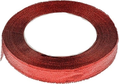 Attēls no Wstka brokatowa czerwona 6mmx22m