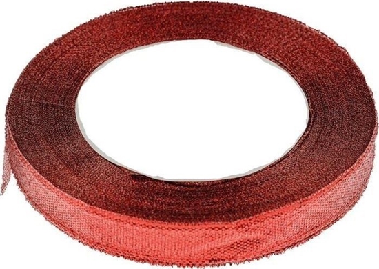 Изображение Wstka brokatowa czerwona 6mmx22m