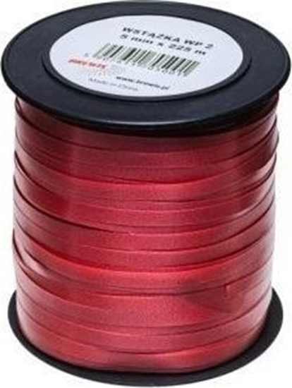 Изображение Wstka plastikowa czerwony 5mmx225m