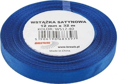 Изображение Wstka satynowa ciemna niebieska 12mmx32m