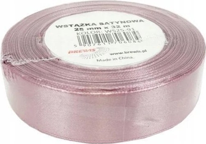 Picture of Wstka satynowa ciemny ró 25mm x 32m