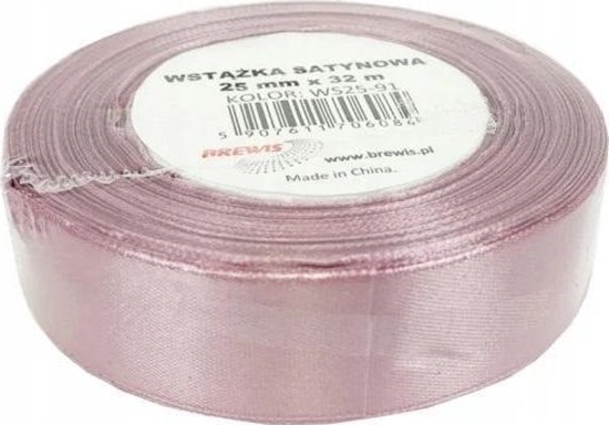 Picture of Wstka satynowa ciemny ró 25mm x 32m