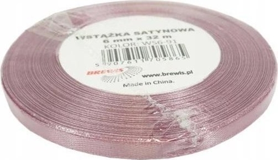 Picture of Wstka satynowa ciemny ró 6mm x 32m