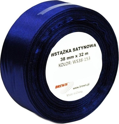 Picture of Wstka satynowa granatowa 38mmx32m