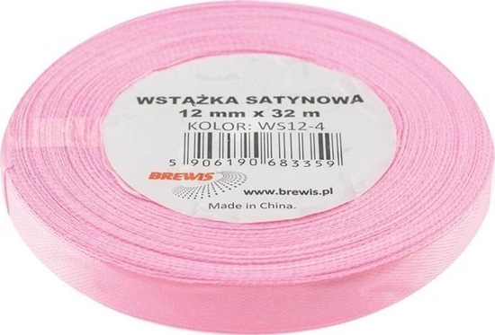 Picture of Wstka satynowa jasna róowa 12mmx32m