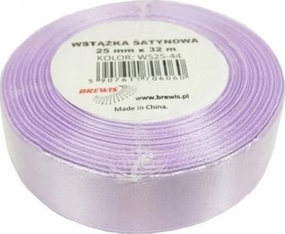 Picture of Wstka satynowa jasny lawendowy 25mm x 32m