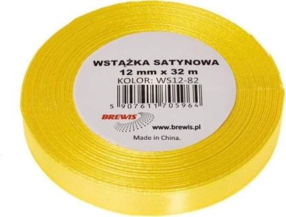 Picture of Wstka satynowa kanarkowy 12mm x 32m