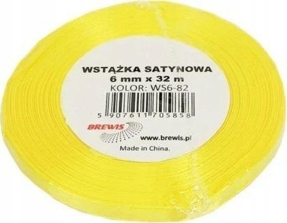 Picture of Wstka satynowa kanarkowy 6mm x 32m