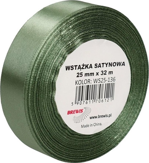 Picture of Wstka satynowa khaki 25mm x 32m