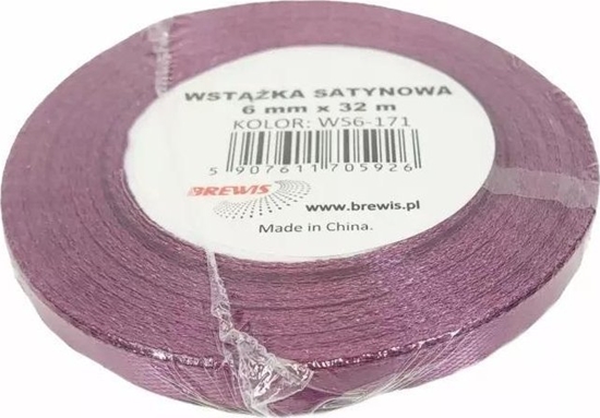 Picture of Wstka satynowa liwkowa 6mm x 32m