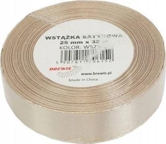 Picture of Wstka satynowa migdaowa 25mm x 32m