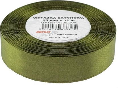 Picture of Wstka satynowa oliwkowa 25mmx32m