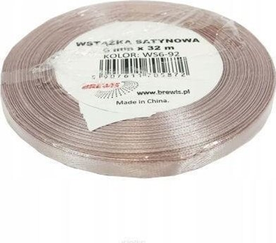 Picture of Wstka satynowa pudrowy ró 6mm x 32m