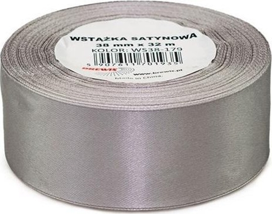 Picture of Wstka satynowa srebrna 38mmx32m