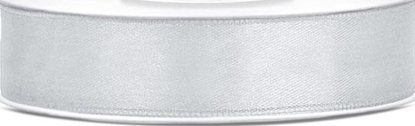 Picture of Wstka satynowa, srebrna, 12 mm x 25 m uniwersalny