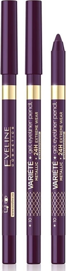 Picture of XXXX__Eveline Cosmetics (Eveline) Eveline Variete wodoodporna elowa kredka do oczu 10 Aubergine