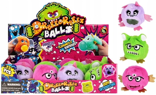 Изображение ZAB WYCISKANA PLUSZ MONSTER 10CM MIX3 DIS 12/144