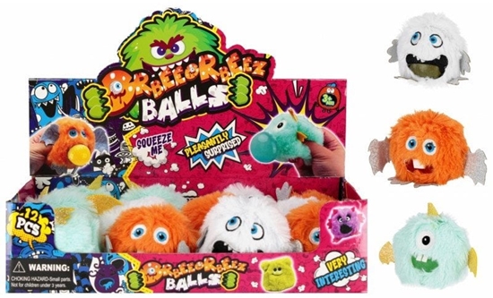 Изображение ZAB WYCISKANA PLUSZ MONSTER 10CM MIX3 DISP12/144