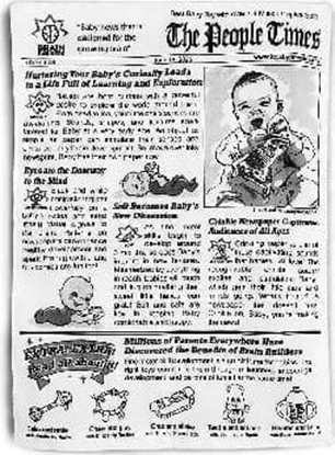 Изображение Zabawka sensoryczna Gazeta dla dzieci