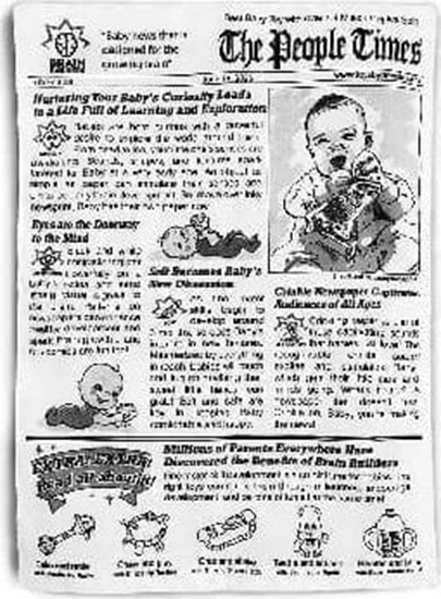 Изображение Zabawka sensoryczna Gazeta dla dzieci