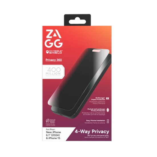 Изображение ZAGG InvisibleShield Glass Elite Privacy 360 for i