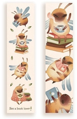 Изображение Zakadka kartonowa - Bee a book lover