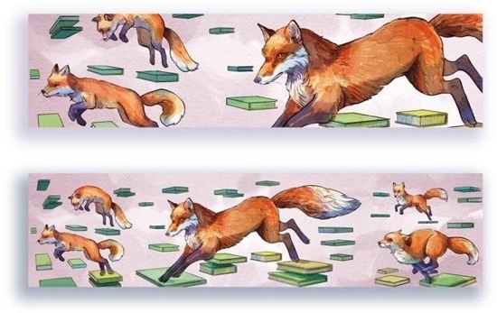 Picture of Zakadka kartonowa - Skaczcy lis