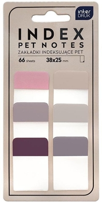 Picture of Zakadki indeksujce Pet nude 38x25mm 66szt