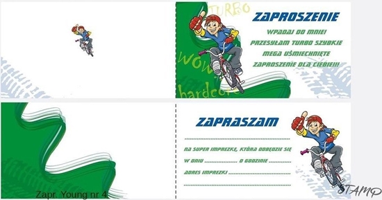 Picture of Zaproszenia Young Chopiec wzór nr 04 10szt