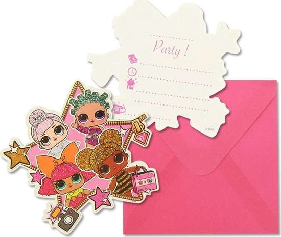 Изображение Zaproszenia LOL Glitterati 6szt