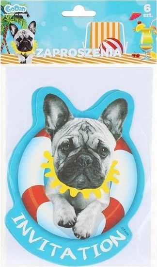 Изображение Zaproszenia z kopertami Hawajskie Party 6szt