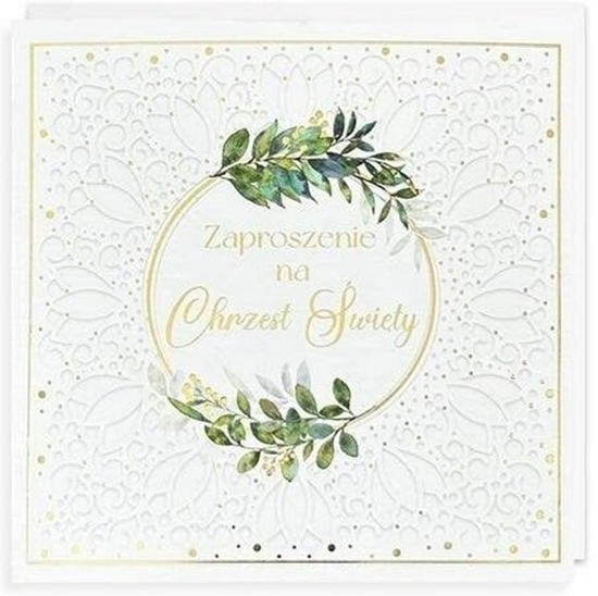 Изображение Zaproszenie Chrzest 5szt