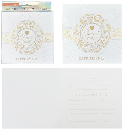 Изображение Zaproszenie Chrzest 5szt