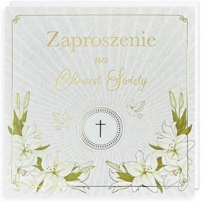 Изображение Zaproszenie Chrzest 5szt