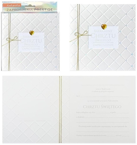 Изображение Zaproszenie Chrzest 5szt