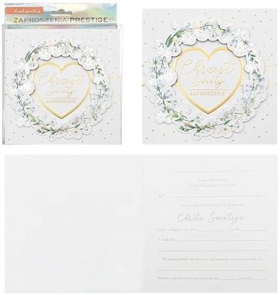 Изображение Zaproszenie Chrzest 5szt