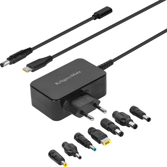 Picture of Zasilacz uniwersalny Kruger&Matz 45W z funkcj Power Delivery 7 kocówek