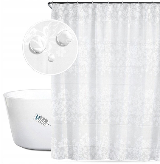 Picture of Zasona prysznicowa haczyki wodoodporna 180x180 cm