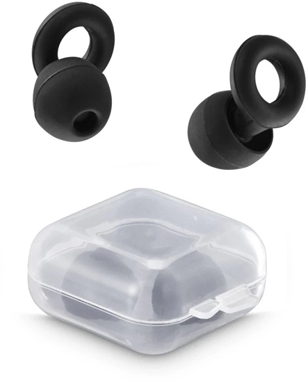 Picture of ZATYCZKI DO USZU WIELOKROTNEGO UYTKU Z ETUI CZARNE