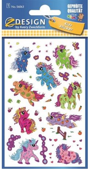 Picture of Zdesign Naklejki brokatowe - Kucyki/Jednoroce