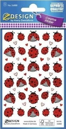 Изображение Zdesign Naklejki papierowe wytaczane - Biedronki