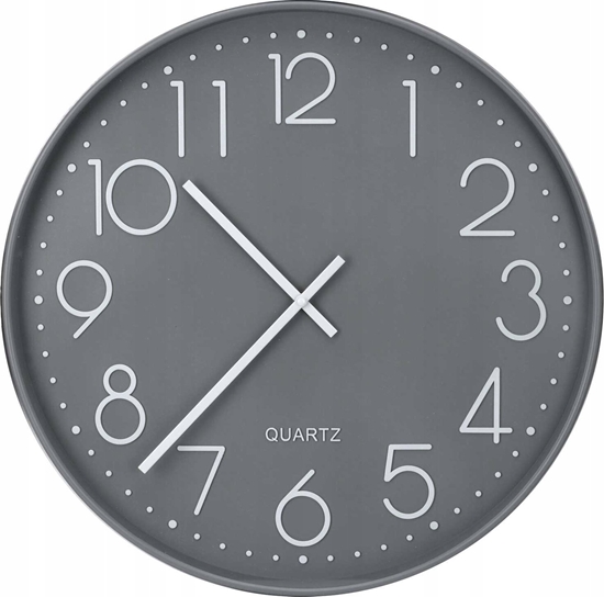 Изображение ZEGAR CIENNY GLASS 50CM - SZARY