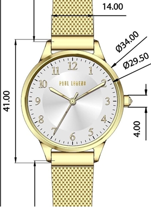 Picture of ZEGAREK DAMSKI PAUL LORENS - PL12189B-3D1 (zg550c) + BOX