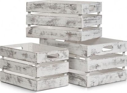 Picture of Zeller Skrzynka Vintage, 29x39x21cm, kol. biay