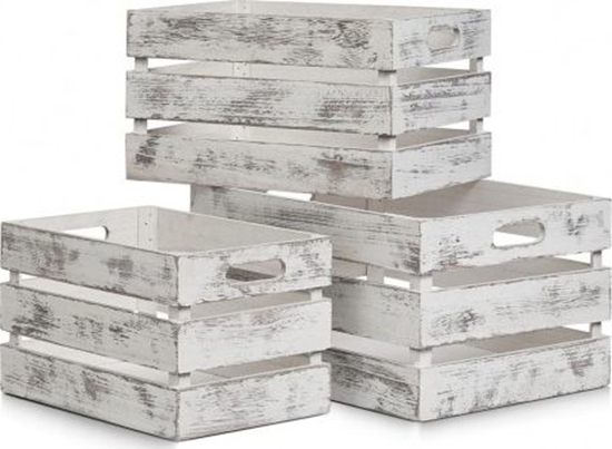 Picture of Zeller Skrzynka Vintage, 29x39x21cm, kol. biay