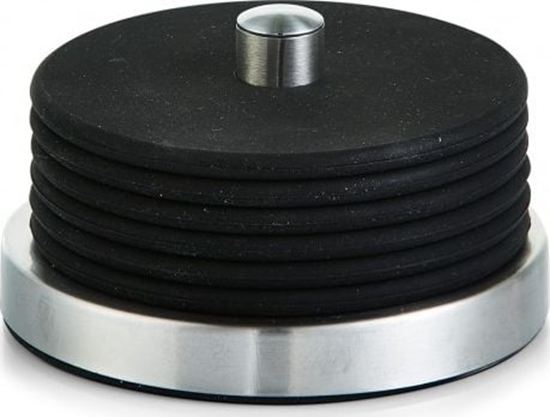 Изображение Zeller Zeller, 7-czciowy zestaw silikonowych podkadek ze stojakiem, czarny