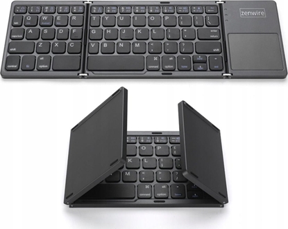 Picture of Zenwire KLAWIATURA BEZPRZEWODOWA Bluetooth 5.0 Skadana Przenona do Tabletu SLIM Cicha Zenwire WLK-61